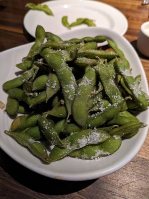 Steamed edamame at Yard House in Las Vegas