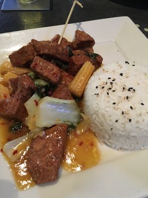 Awesome orange chicken! at Yard House in Las Vegas