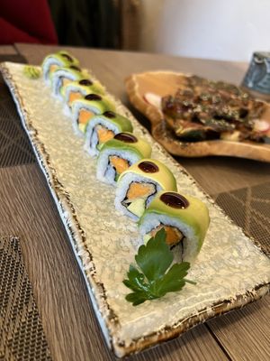 Batata Tempura Maki  at Yoshi - Sushi & More in Madrid