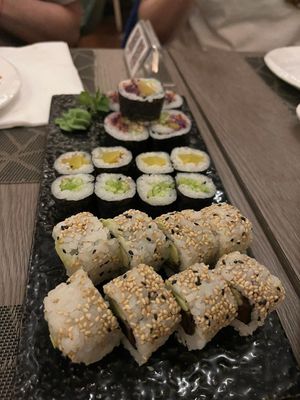 Vegan maki set 18,50€ at Yoshi - Sushi & More in Madrid