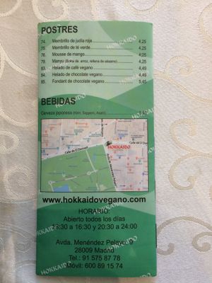 Postres veganos  at Yoshi - Sushi & More in Madrid