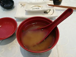 sopa miso at Yoshi - Sushi & More in Madrid