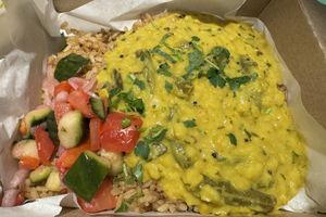 Dhal - another great choice for vegans!  at LEON in Oxford