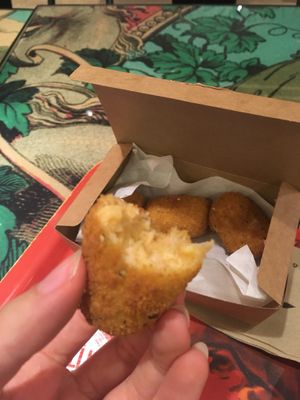 Vegan cheese sticks at LEON in Oxford