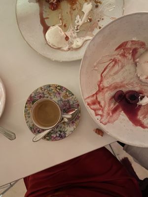 dessert and coffee  at abcV in New York City