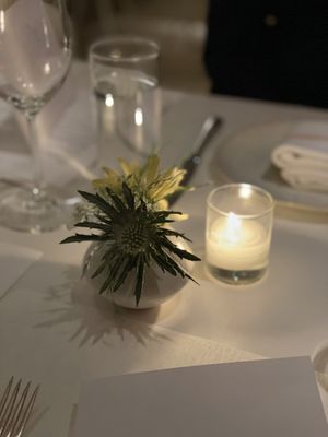 Table decor at abcV in New York City