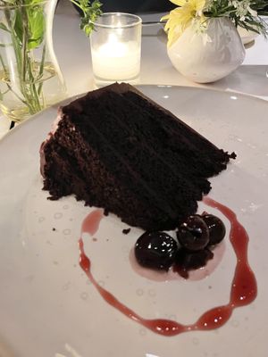 Chocolate cake- excelllent  at abcV in New York City
