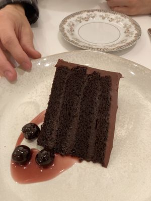 Chocolate raspberry cake  at abcV in New York City