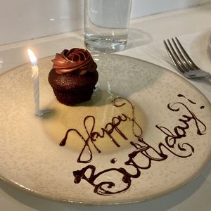 Happy Birthday! Vegan Cupcake!  at abcV in New York City