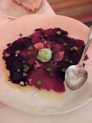 Market beets (incredibly delicious) at abcV in New York City