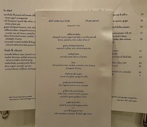 Prix fixe  at abcV in New York City