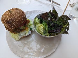 Maitake sandwich at abcV in New York City