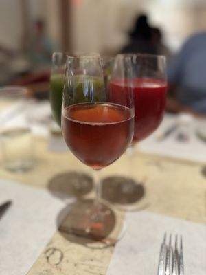 Fresh green juice and spritzers   at abcV in New York City