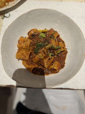 Walnut pasta   at abcV in New York City