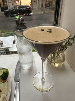 I forget what this was called, espresso martini? Solid   at abcV in New York City