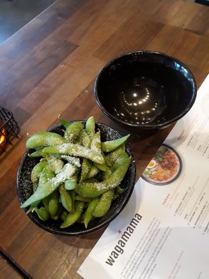 Edamame beans at Wagamama - Designed Outlet in Roermond