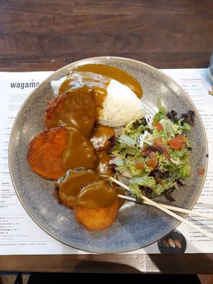 Katsu curry yasai (not on their special corona menu, but we asked about it and it was still available!) at Wagamama - Designed Outlet in Roermond