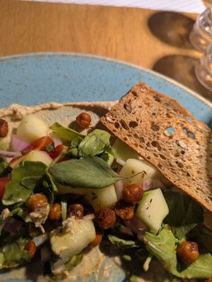 Hummus (ate most of it before getting a proper picture) at Marco Polo in Dubrovnik