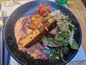 Smoked tofu at Marco Polo in Dubrovnik