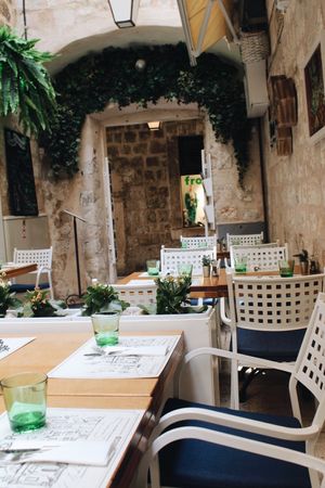 Outdoor Seating 🌱 at Marco Polo in Dubrovnik