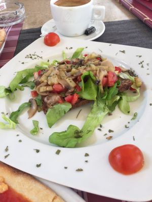 Vegan Sandwich at Ombra Restaurant in Kotor