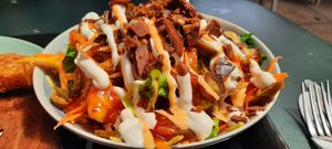 Loaded fries at The Retreat Animal Rescue Farm Sanctuary and Cafe in Ashford