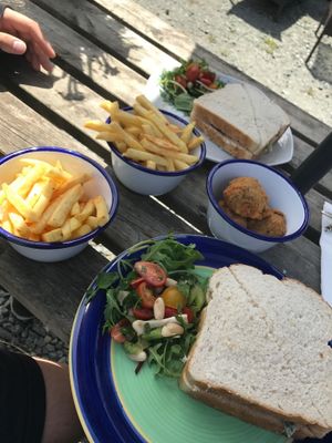 Vegan BLT and homemade Seitan Nuggets! at The Retreat Animal Rescue Farm Sanctuary and Cafe in Ashford