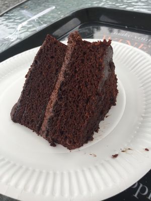 Delicious homemade vegan chocolate cake x at The Retreat Animal Rescue Farm Sanctuary and Cafe in Ashford
