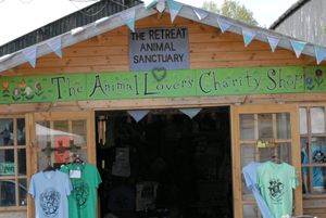 Small Gift Shop.  at The Retreat Animal Rescue Farm Sanctuary and Cafe in Ashford