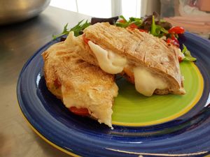 Cheese and bacon toastie ❤️❤️❤️ at The Retreat Animal Rescue Farm Sanctuary and Cafe in Ashford