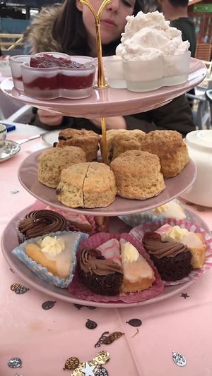 Afternoon tea vegan of course 💚💚💚 at The Retreat Animal Rescue Farm Sanctuary and Cafe in Ashford