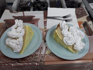 DESSERT!! we both got the same, the cream made it, there was choccy cake too and loads of other options. SO GOOD! at The Retreat Animal Rescue Farm Sanctuary and Cafe in Ashford