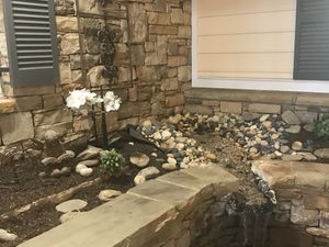 Beautiful water feature  at Juicekeys in Raleigh