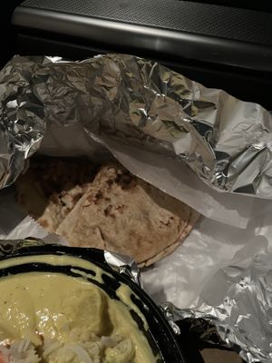 Side order of roti. Nice and hot!  at Mint Indian Cuisine  in Boone