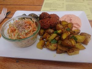 Lunch menu (portion size : big) at Dreizehn in der Muehle in Augsburg