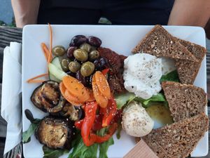 Antipasti Teller at Dreizehn in der Muehle in Augsburg