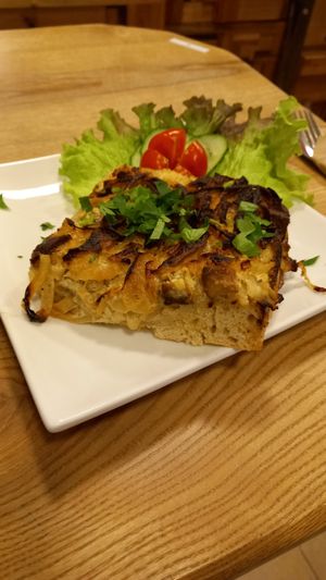 zwiebelkuchen 5,90€ at Dreizehn in der Muehle in Augsburg