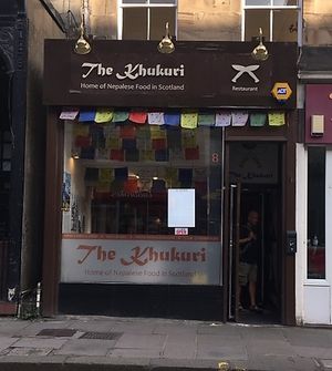Front  at The Khukuri Restaurant in Edinburgh