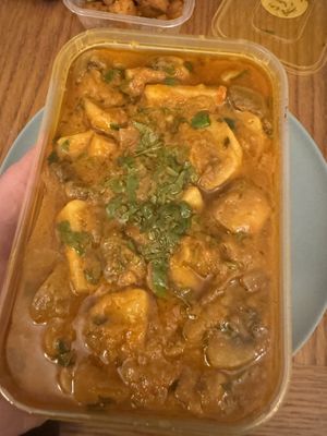 Mushroom tarkari   at The Khukuri Restaurant in Edinburgh