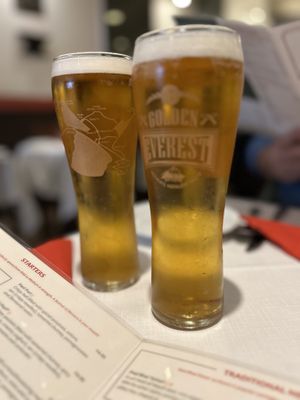 Nepalese Beers  at The Khukuri Restaurant in Edinburgh
