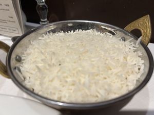 Boiled rice  at The Khukuri Restaurant in Edinburgh