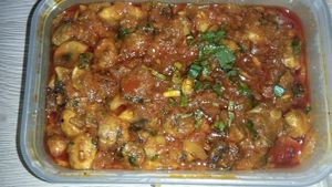 Mushroom Tarkari (takeaway pics don't do the dish justice) at The Khukuri Restaurant in Edinburgh