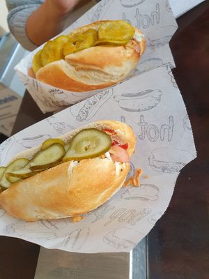 Danish & Danish Curry in Medium Size at Coney 1871 - Kiosk in Wismar