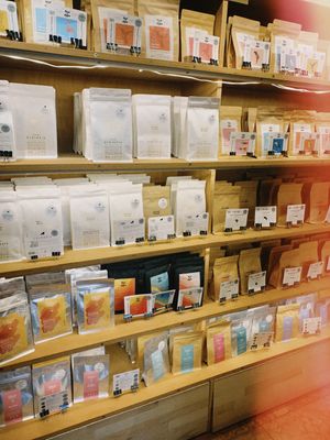 The variety of coffee  at Madal Food in Budapest