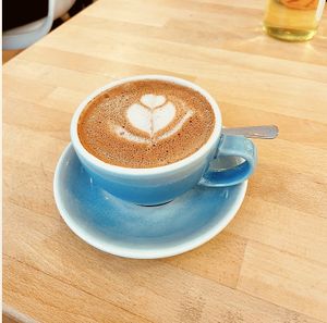 hot chocolate with rice milk  at Madal Food in Budapest