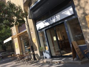 Inviting exterior at Madal Food in Budapest