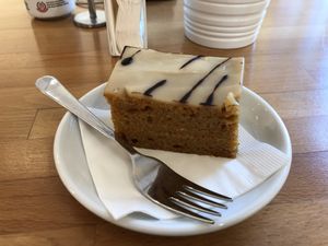 Vegan carrot cake  at Madal Food in Budapest