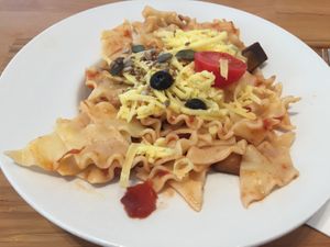 Salsa di Melanzane - pasta with tomato and eggplant sauce at Madal Food in Budapest