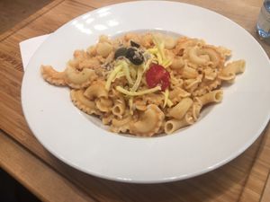 Rose pasta at Madal Food in Budapest