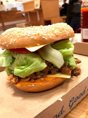 jackfruit burger at Madal Food in Budapest